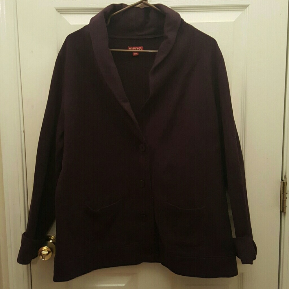 Dark purple cardigan